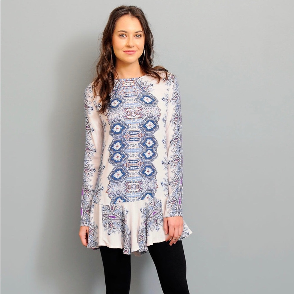 Free People Smooth Talker printed tunic dress